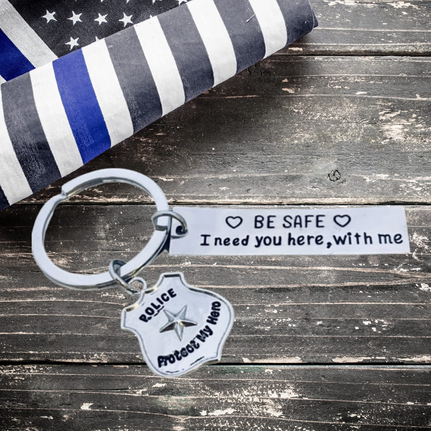 Police Firefighter Military Keychain Be Safe I Need You Hear With outlet Me