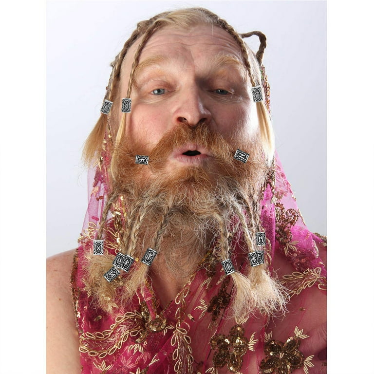  50 Pcs Viking Beard Beads, Hair Tube Dreadlocks Beads, Zinc  Alloy Hair Beard Decoration Rings for Hair Braiding Bracelet Pendant  Necklace Silver/Golden DIY Jewelry Hair Decoration(Silver) : Beauty &  Personal