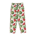 thumbnail image 6 of Uemuo Watermelons Pattern Women's Wide Leg Palazzo Lounge Pants with Pockets Light Weight Loose Comfy Casual Pajama Pants-, 6 of 9