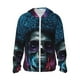 thumbnail image 1 of Fotbe Punk Style Blue Haired Skull Chaqueta con Protección Solar UPF 50+ para Hombre y Mujer, Camisa con Capucha y Bolsillos-X-Large, 1 of 7