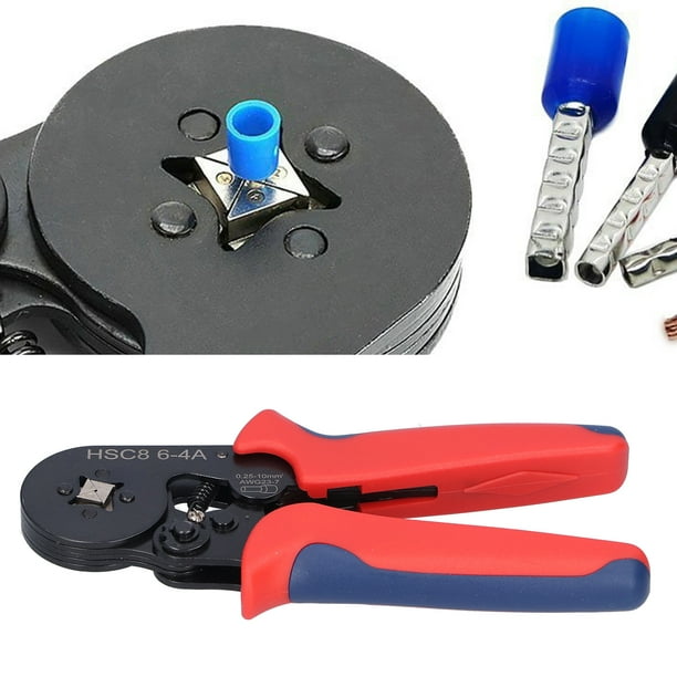 Self adjusting crimping sales tool