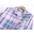 thumbnail image 3 of Conjunto de pijama de franela de algodón para mujer, ropa de casa, pantalón de manga larga, holgado, estampado Simple, Otoño e Invierno, 3 of 4