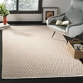 thumbnail image 2 of SAFAVIEH Montauk Crystal Geometric Cotton Area Rug, Orange/Ivory, 6' x 6' Square, 2 of 8
