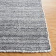 thumbnail image 3 of SAFAVIEH Kilim Cayley Striped Polyester Area Rug, Dark Grey/Ivory, 6' x 6' Square, 3 of 8