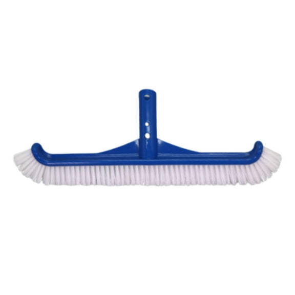MOQIN Swimming Pool Wall & Tile Brush,17" Heavy Duty Vinyl Polished Aluminum Back Cleaning Brush Head Designed for Cleans Walls, Tiles & Floors, Nylon Bristles Brush Head