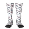 thumbnail image 2 of Lsque Tribal Style Turtle Printed Crew Socks Men's Women's LightWeight Thin Casual Calf Socks ,Knee High Socks,Cotton Socks, 2 of 9