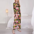 thumbnail image 3 of Balery Cute Pigs Sunflower Conjunto de Pijama con Estampado para Mujer, Conjunto de Dos Piezas con Manga Larga, Ropa de Dormir Suave con Bolsillos, Pijamas Cómodos-Medium, 3 of 7