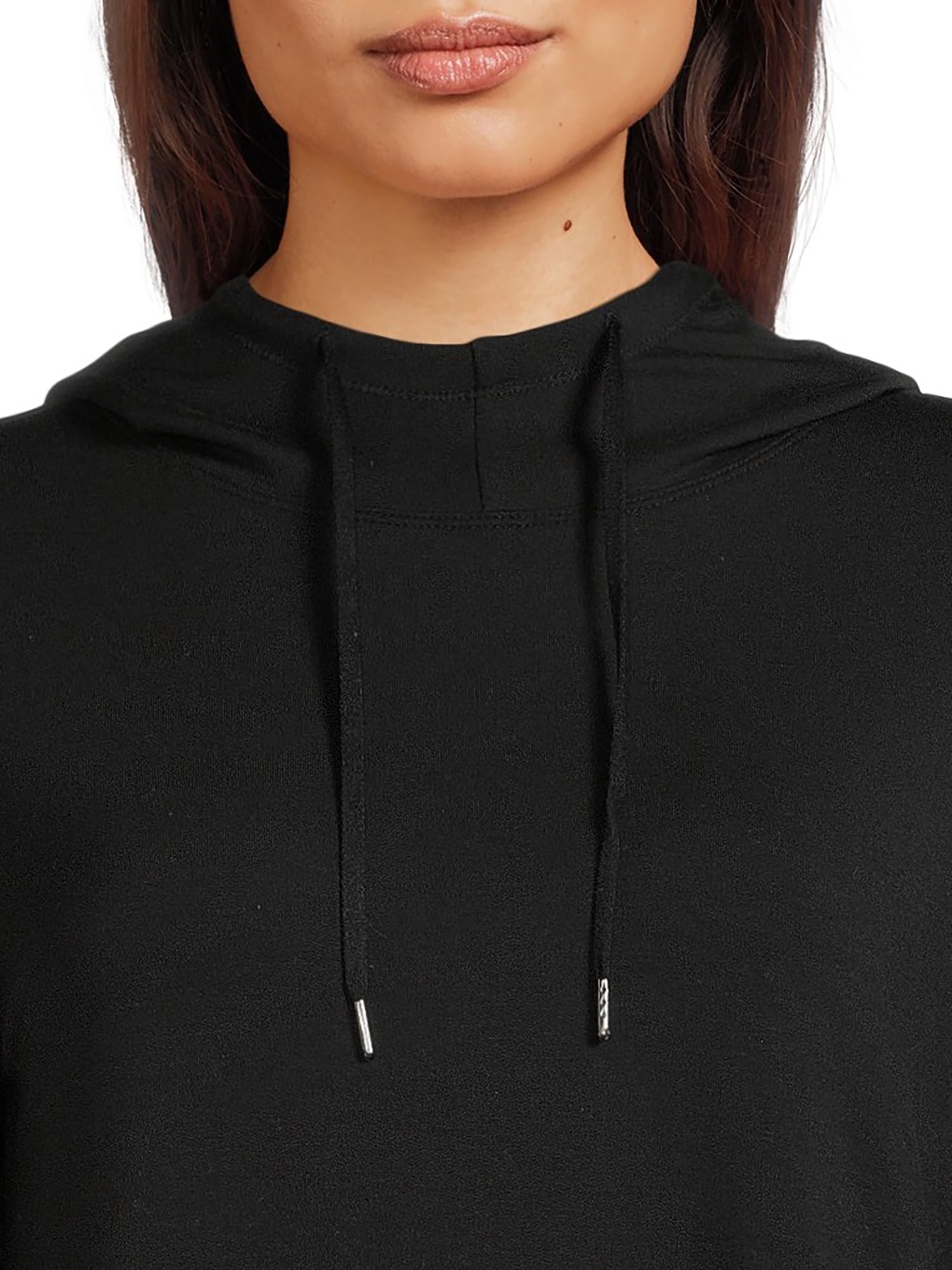 Athletic Works Women's French Terry Mock Neck Hoodie, Sizes XS-XXXL
