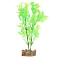 thumbnail image 2 of (6 pack) GloFish Plant Aquarium Décor, Green and Yellow Medium, Fluorescent Under Blue LED Light, 2 of 7