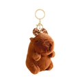 thumbnail image 2 of Esquirla Capybara Keychain Backpack Decoration Keyring for Children Adults Kids Plaid bow, 2 of 8