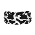 thumbnail image 3 of Uemuo Cow Print Black White Printed Sports Headbands for Men Women,Moisture Wicking Workout Headband, Sweatband Headbands,Non-slip Workout Gym Yoga Headband, 3 of 9