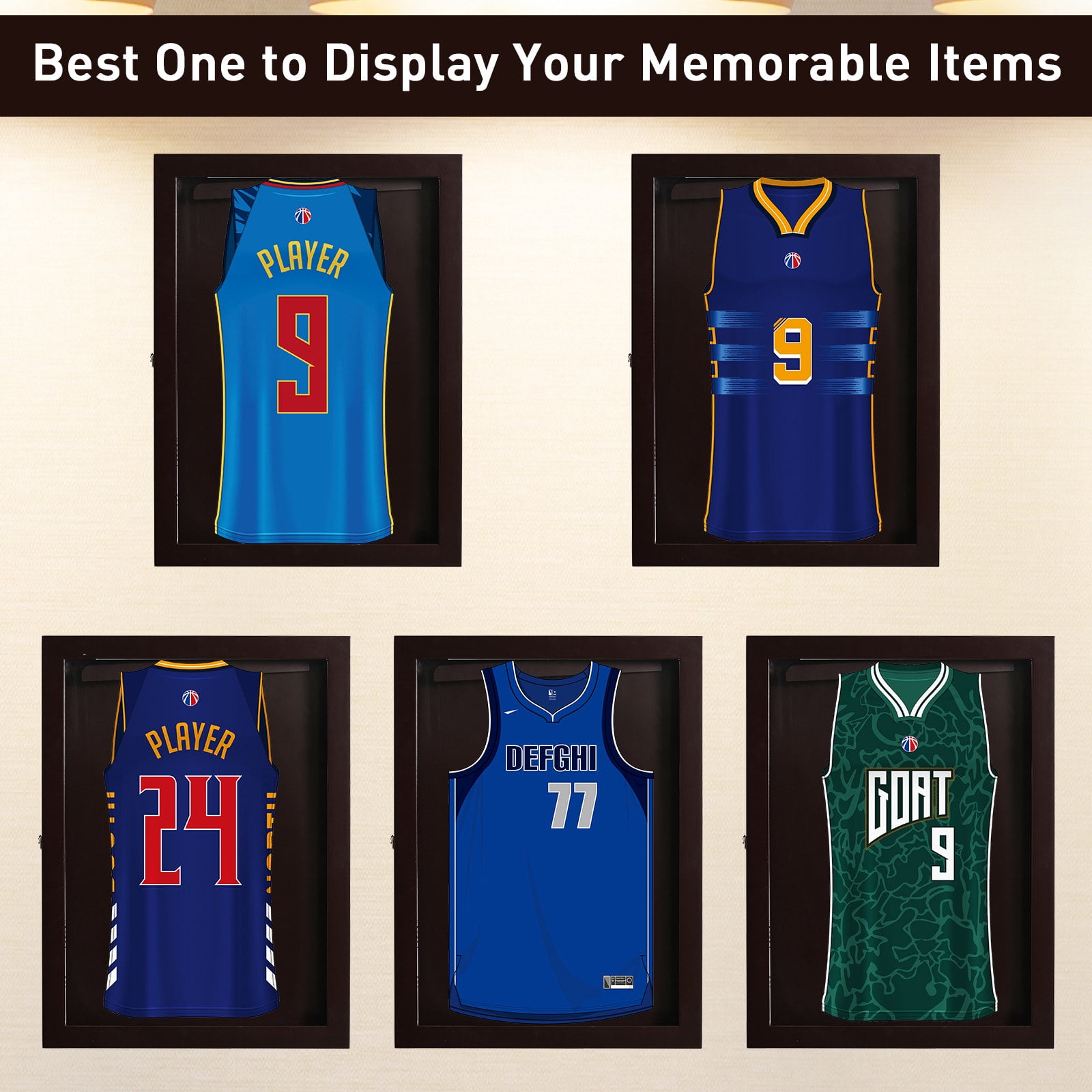 Basketball Shirt Jersey Display Shadow Box Frame - Frame - AliExpress