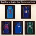thumbnail image 5 of HOMCOM 24" x 32" Sports Jersey Memorabilia Shadow Box Frame Acrylic Display Case - Brown, 5 of 9