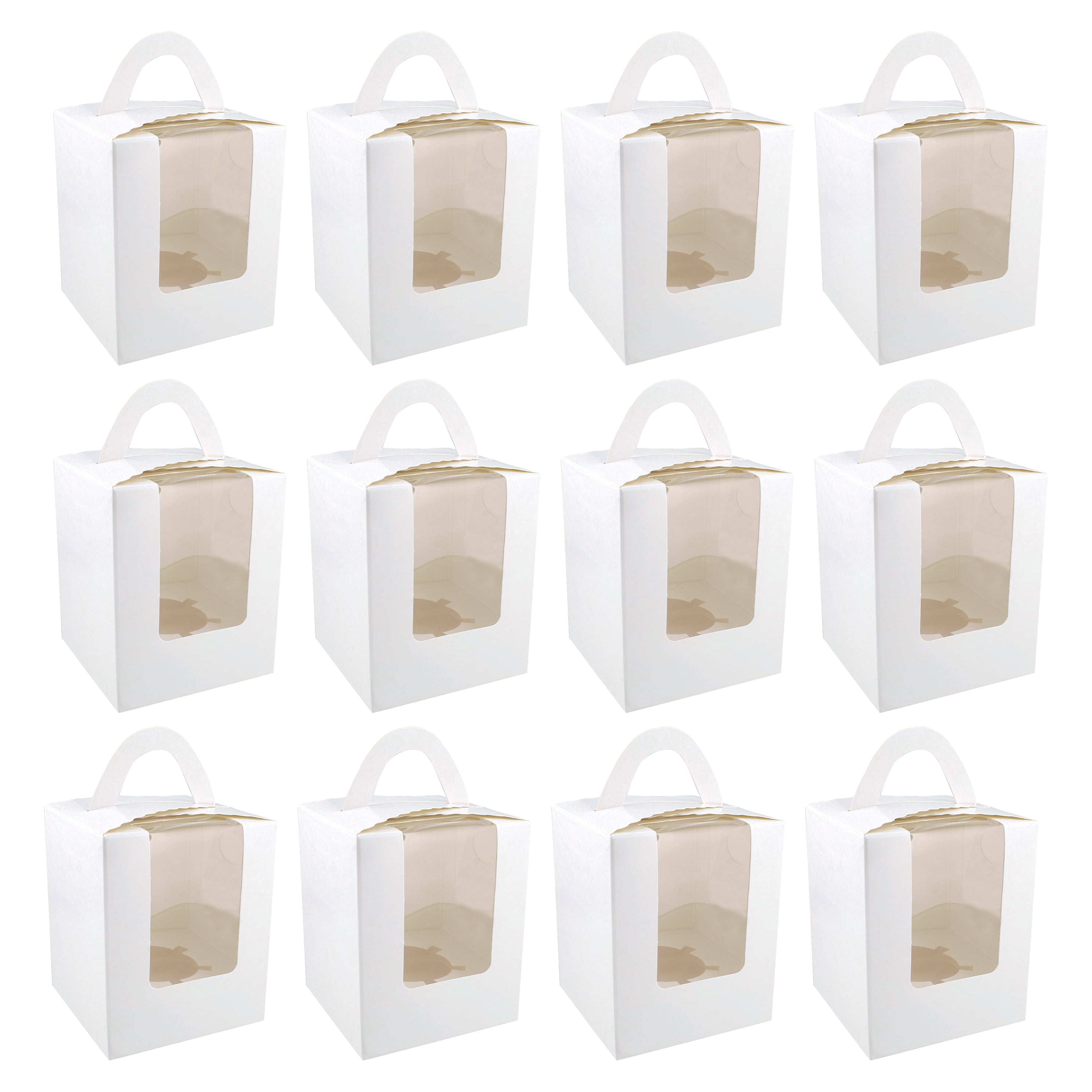 Spec101 Single Cupcake Holders 50 Pk Individual Cupcake Boxes with