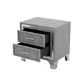 thumbnail image 5 of Miekor Furniture 3-Pieces Bedroom Sets,Queen Size Upholstered Platform Bed with LED Lights and Two Nightstands-Gray 659E, 5 of 15