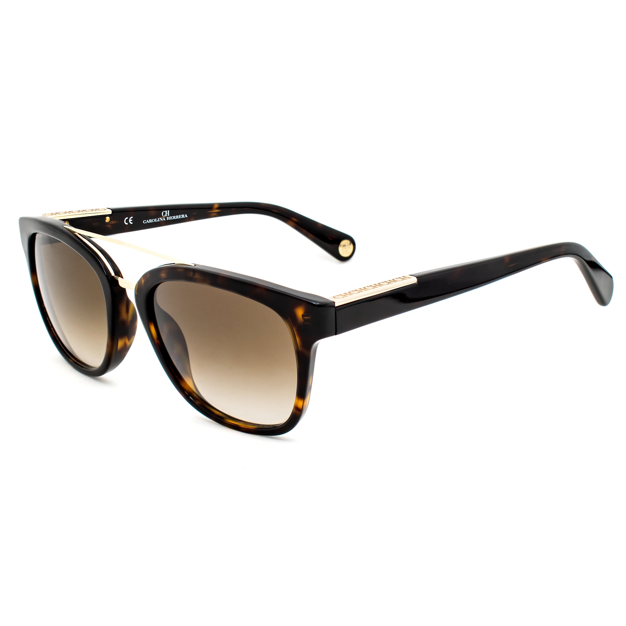 Carolina Herrera SUNGLASSES POLARIZED FASHION SUN GLASSES CAROLINA HERRERA SHINY HAVANA