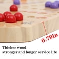 thumbnail image 3 of Original Marble Game Wahoo Board Game Double Sided Painted Wooden Fast Track Board Game for 6 and 4 Players 6 Colors 24 Marbles 6 Dice for Family Friends, 3 of 7