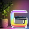 thumbnail image 5 of 4 In 1 Wireless Charger Night Light Lamp, App Control Bluetooth Speaker Alarm Clock, Bedside Charging Lamp Wireless Charger Atmosphere Lampfor iPhone 16 15 14 13 12 Pro Max Plus Samsung Galaxy S21, 5 of 5