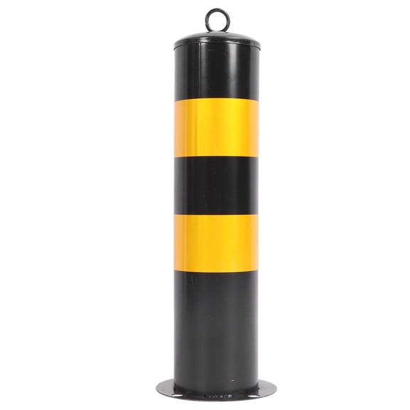 BOKYAN 50 cm Cold‑Rolled Steel Traffic Warning Post – Thickened, Brightly Colored, Multi‑Use Road Barrier with Stable Base and Ring for Easy Connection