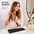 thumbnail image 2 of Heat Resistant Silicone Mat Pouch for Flat Iron Storage, Curling Iron,Hair Straightener,Hair Curling Wands,Hot Hair Tools travel accessory (Black), 2 of 7