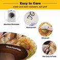 thumbnail image 3 of Elastic Fitted Round Tablecloth, Spring Dog Waterproof Stretch Table Cover for 45"-54" Tables, Rustic Watercolor Botanical Floral Sunflower Washable Outdoor Tablecloths for Patio, Picnic, Camping, 3 of 9