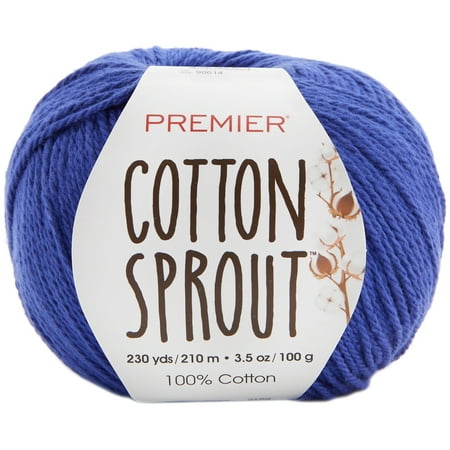 UPC: 0847652095899 | Premier Yarns Cotton Sprout Yarn-Ultramarine