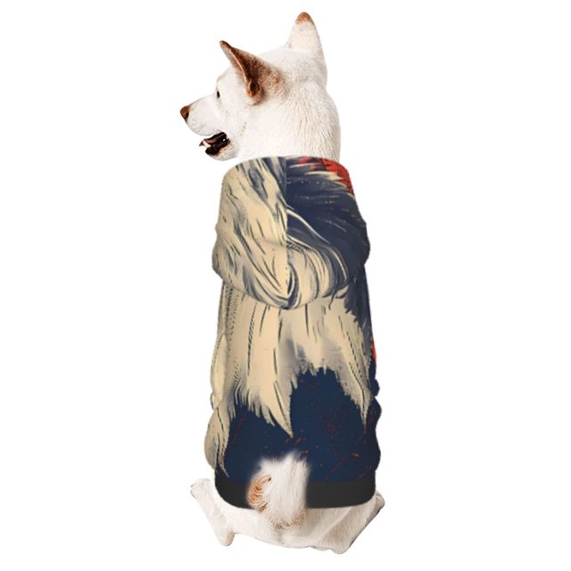 Balery American Bald Eagle A Sudadera con Capucha para Perros Pequeños – Ropa para Mascotas, Disfraz para Perros y Gatos, Ideal para Fiestas y Cosplay-Medium