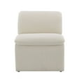 thumbnail image 6 of ACME Jaeda Wood & Boucle Fabric Upholstered Accent Chair in Ivory, 6 of 6