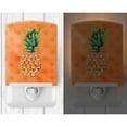 thumbnail image 2 of Pineapple Orange Polkadot Ceramic Night Light, 2 of 2