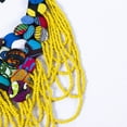 thumbnail image 3 of Ankara African Handmade Ankara Bead Button Bib Necklace Neckpiece Choker Necklaces for Women, 3 of 5