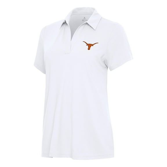 Women's Antigua White Texas Longhorns Era Polo