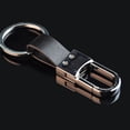 thumbnail image 3 of UDIYO Men Fashion Simple Cool Faux Leather Strap Keyring Keychain Key Chain, 3 of 6