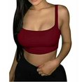 thumbnail image 1 of PENGXIANG Femmes Sans Manches Tube Top Été Dame Bandeau Extensible Crop Top, 1 of 5