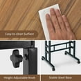 thumbnail image 3 of Mobile Standing Desk Stand Up Desk Height Adjustable Home Office Desk Black, 3 of 5