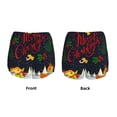 thumbnail image 6 of Uemuo Merry Christmas Elk Pattern Women's Athletic Shorts High Waisted Running Shorts with Liner Pockets Gym Elastic Workout Shorts-X-Large, 6 of 9