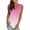 Pink, variant on Scyoekwg Summer Tank Tops for Women Casual Dressy Blouse V-Neck Sleeveless Tank Tops Gradient Printed Suspenders Sling Loose Blouses (Pink,L)
