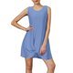 thumbnail image 1 of mfyjkho Vestidos para mujer, Vestido informal de manga corta con cuello redondo y color liso para mujer Vestidos festivos xxl, 1 of 8
