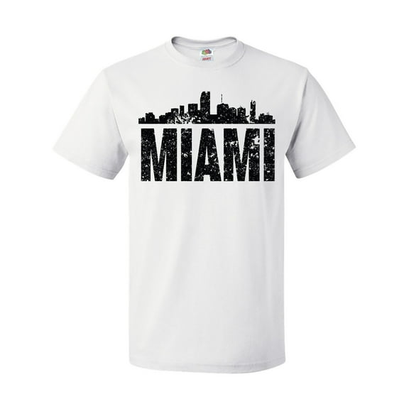 Inktastic Miami Skyline Grunge T-Shirt