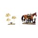 thumbnail image 1 of Escultura equina con hojas, adorno moderno de resina para estantería, ideal para decorar el hogar, la oficina o la sala de estar. Un regalo colecciona, 1 of 8