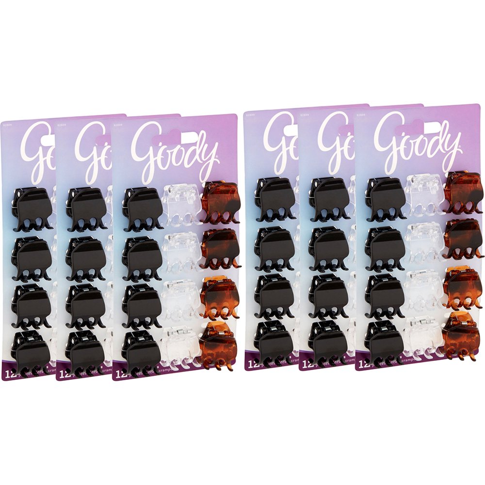 72 Count Goody Hair Clips Small Claw Assorted Colors May Vary Walmart