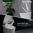 thumbnail image 6 of 1.28 GPF Elongated Smart Toilet Bidet in White with Auto Open/Close Flush, Warm Water, UV Sterilization, Deodorization, 6 of 23