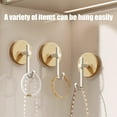 thumbnail image 3 of Japceit Walnut Wall Hooks, Strong Adhesive Hangers for Bathroom Towels, Kitchen Utensils, No Drill Hanging Organizer with Heavy Duty Glue, 3 of 5
