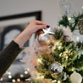thumbnail image 4 of LOLIPPYY 20Pcs Mini Tree Topper for Small Tree Silver Plastic Festive Party Favor for Family, 4 of 4