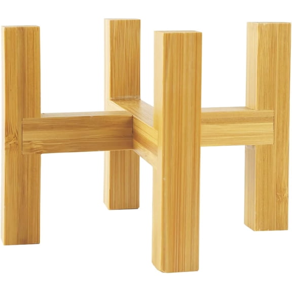 Modern Mini Plant Stand, Wood Flower Pot Holder, Up to 3.5" Diameter Planter, Display Potted Rack, Prevent The Floor Wet, Not Include Ceramic Planter Pot