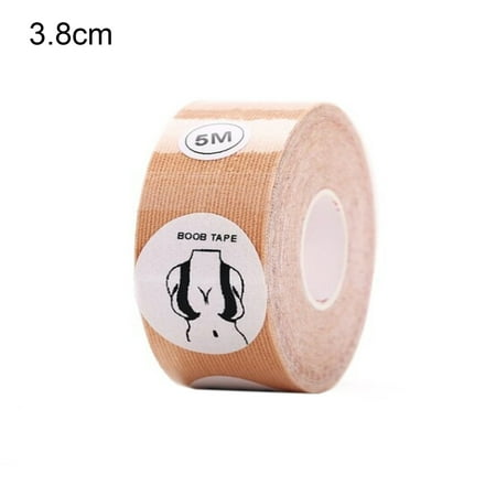 

Qinghai 1 Roll 2.5/3.8/5/7.5/10CM Breast Lift Tape Convenient Adjustable Polyester Breathable Boob Pad Nipple Cover Invisible Long Push-up Sticker for Full Dress