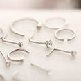 thumbnail image 7 of Nose Jewelry for Piercing - C Shaped Nose Rings Stainless Steel Set | Mixed Nail Style Nose Ring Accessories for Lip and Nose Piercing 22PCS, 7 of 7