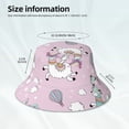 thumbnail image 5 of Kdxio Reflective Bucket Hat - Llama Unicorn and Rainbow Print Bucket Hat for Men,Women, 5 of 9