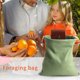thumbnail image 5 of Eigraketly Paquete de residuos de alimentos Bolsa de forraje Almacenamiento de alimentos Riñonera Acampar al aire libre Senderismo Fruta Kits de desorden para acampar ejercito verde, 5 of 6