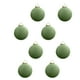 thumbnail image 2 of 8 Bolas de Navidad de terciopelo verde, 3.14 pulgadas, flocadas, de plástico, adornos para árboles, decoración colgante, decoración de Navidad, decoración del árbol de Navidad, 2 of 4