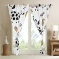 thumbnail image 3 of Erosebridal Funny Cow Blackout Curtains Cute Kawaii Rainbow Curtains, Cartoon Highland Bull Curtains & Drapes Farm Animal Black Out Curtains, Western Cowboy Cowgirl Window Curtains, 3 of 5